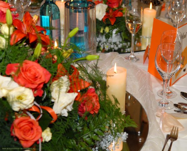 Hochzeitstisch Dekoration