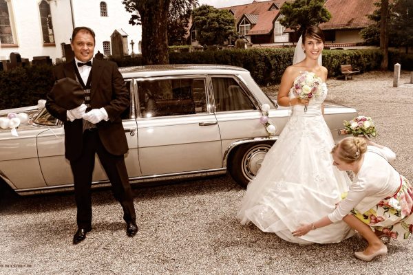 Ankunft der Braut zur Trauung